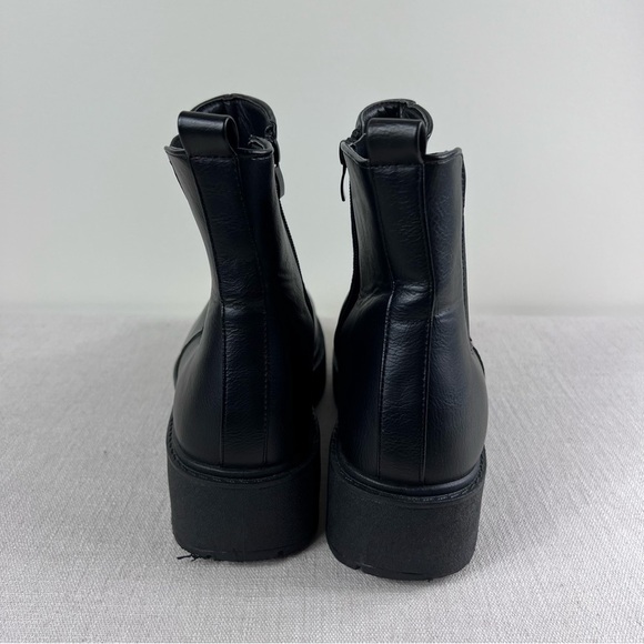 Krush Chunky Platform Combat Boots Women's Size 8 Block Heel Black - Picture 8 of 10